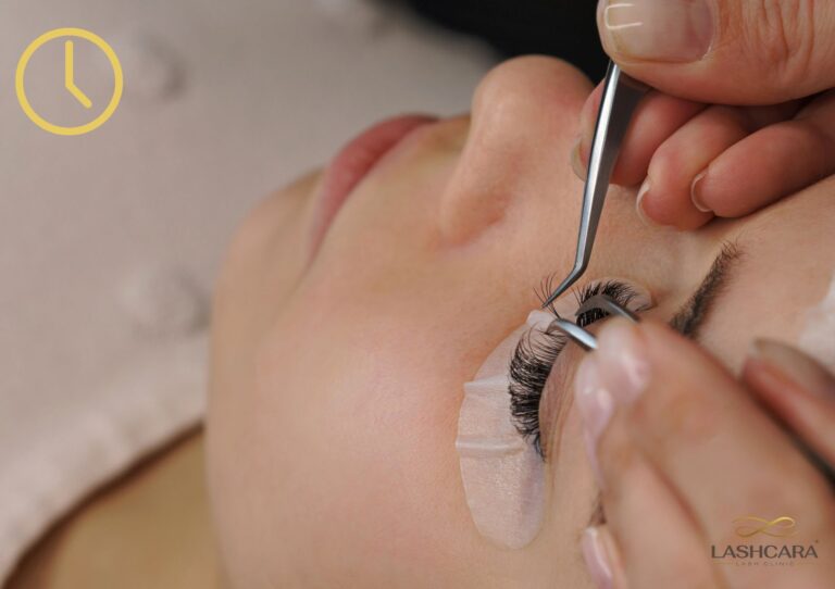 Lash extension session time-lashcara